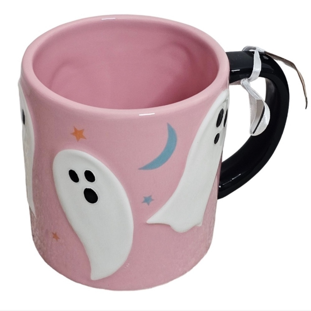 NWT Pink Halloween ghost mug‎ cup